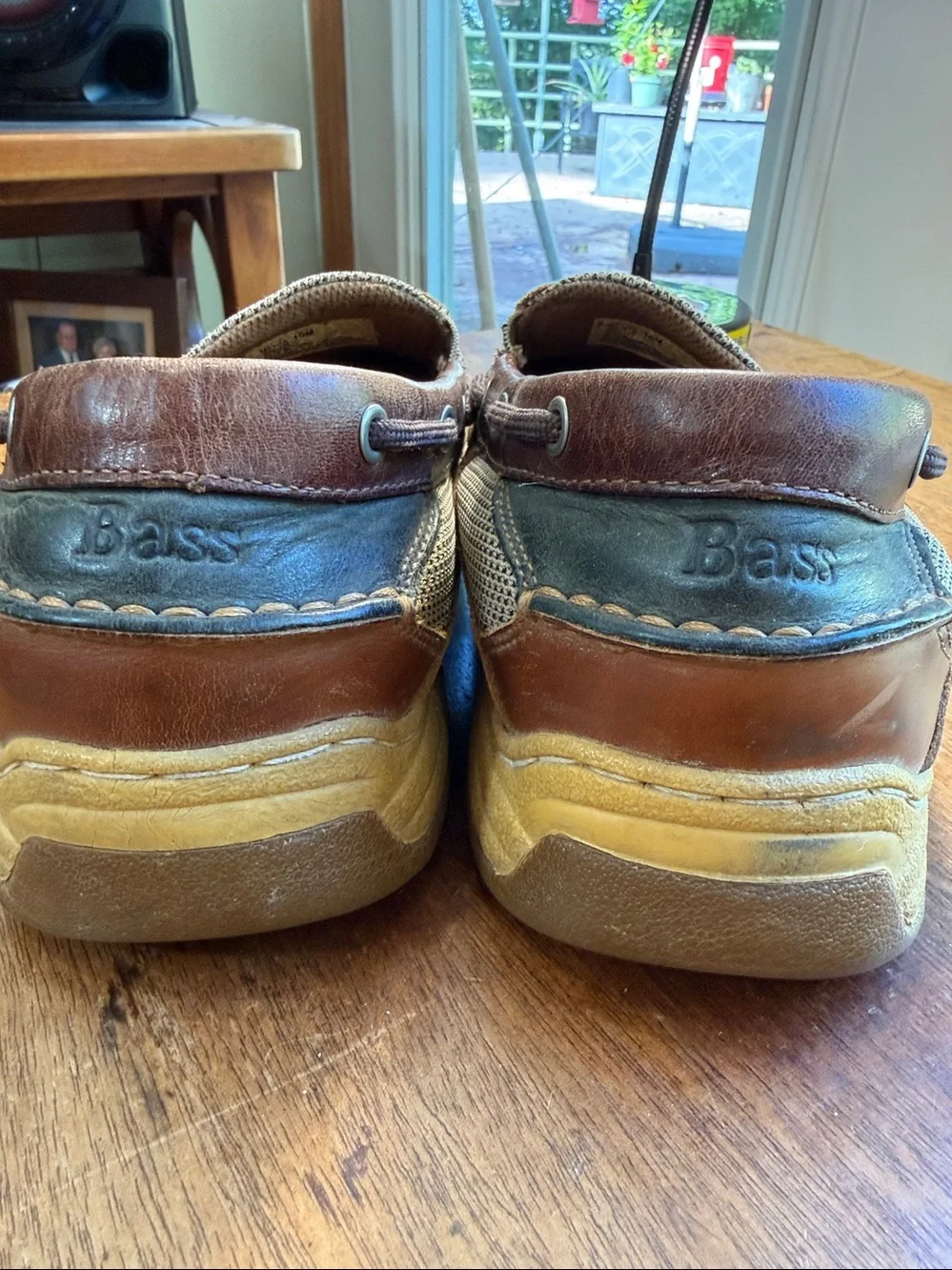 G.H Bass & Co. Men's Brown Leather boat shoes Slip-On Loafers
